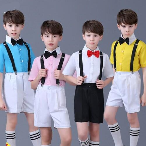 Children Stage Dance Clothes Jazz Hip Hop Dance Costumes Kids Host Party Performance Costume ChildrenS Dancing Wear DWY2054