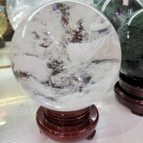 1pcs 5kg-6kg Smelting the crystal ball Feng Shui Crystal Ball Room Decoration Home Decor Gift Crafts Balls Gift（+pedestal