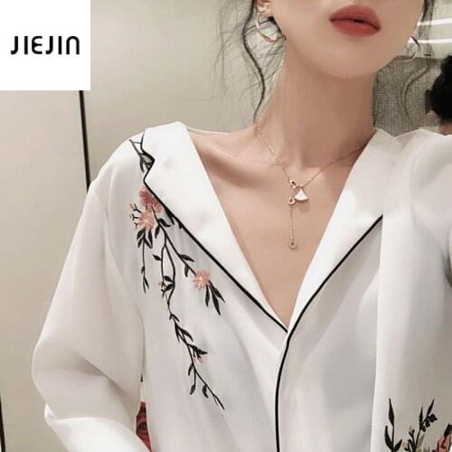 Блузки с вышивкой JIEJIN China At AliExpress