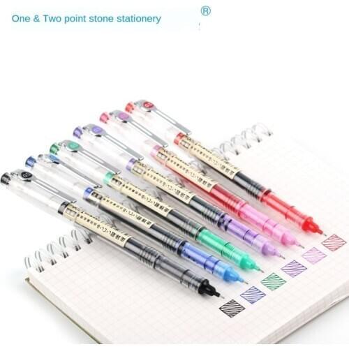Stationery self-control ink pull cap rollerball pen D500 student office supplies signature pen hand account pen gift