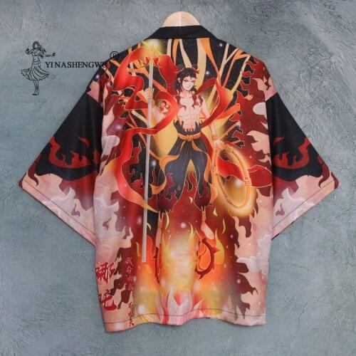 Kimono Men Japanese Style Kimono Man Cardigan Men Harajuku Japanese Streetwear Samurai Clothes Yukata Male Haori New Clothing