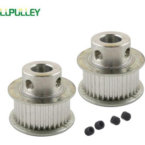 LUPULLEY 2PCS MXL 35T Timing Pulley Bore 5/6/6.35/7/8/10/12mm Timing Belt Pulley MXL 35 Teeth Toohed CNC Belt Pulley