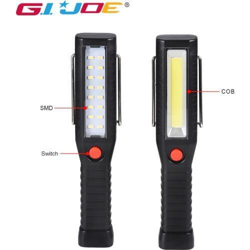 Powerful Led worklight waterproof lantern USB rechargeable magnetic hook work lamp Built-in 18650 battery repair camping light