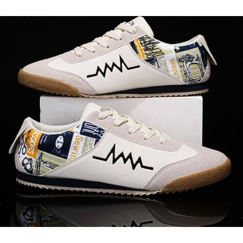 2021 New Graffiti Men Flat Casual Shoes Ultralight Comfortable Male Leisure Shoes Fashion Man Sneakers Outdoor zapatillas hombre