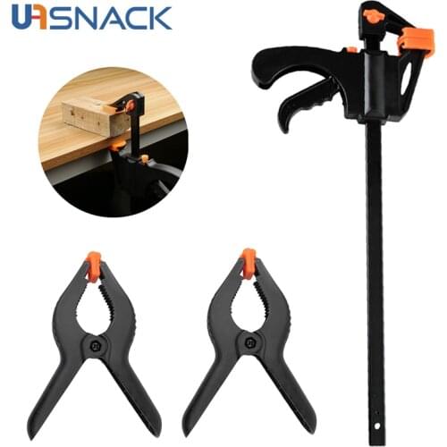 Woodworking Clamp Work Bar F Clamp Clip Kit Quick Ratchet Release Speed Squeeze WoodWorking DIY Carpentry Gadget Hand Tools