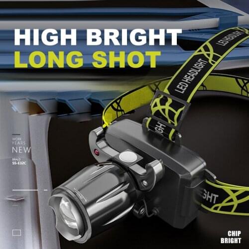 Modern Design Outdoor LED Induction Headlamp Rechargeable USB Intelligent Fast Charging Headlight Powerful for Night Fishing