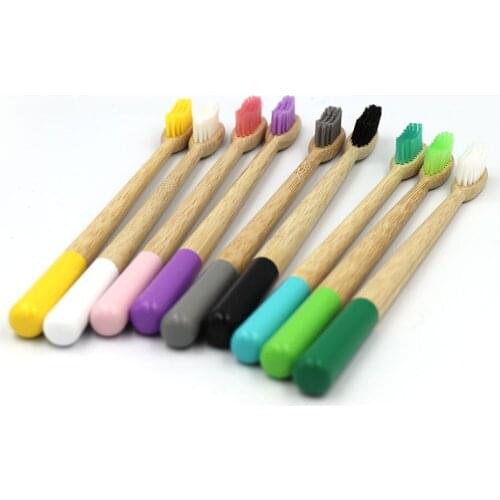 New 5-Pack Bristles Toothbrush Eco Friendly Bamboo Toothbrush Oral Care Tooth Brush Ecologico Biodegradable Toothbrush