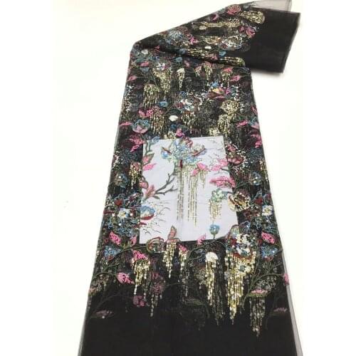 The new product recommends exquisite multicolor sequin lace embroidery, comfortable fabric, suitable for fashionable ladies' ski