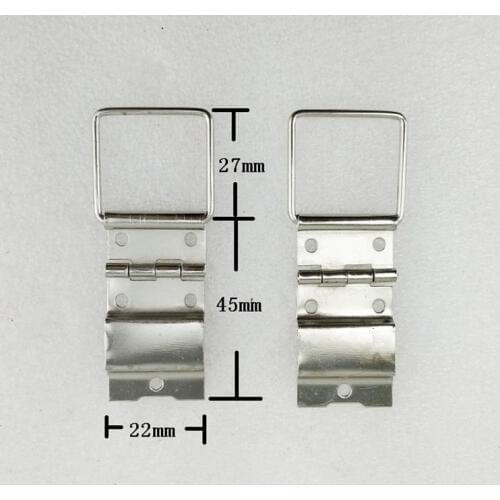 Silver Color Metal Cabinet Door Luggage Mini Hinge,5 Holes Decor,Furniture Decoration,22*45mm,20Pcs