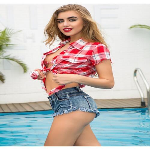 Sexy Denim Club Party Cute Booty Shorts Women Jeans Summer Beach Casual Shorts Streetwear Outfit Female
