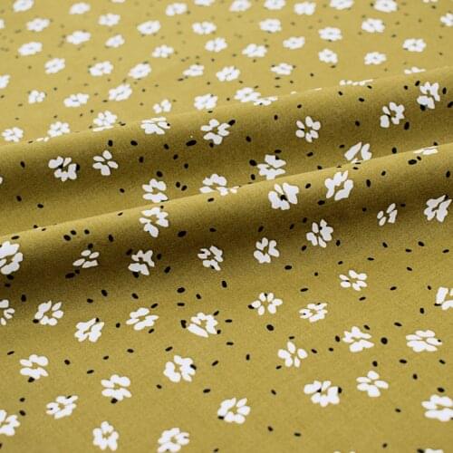 Shiragiku Reactive Dyes Pure Cotton Fabric For Dress Tissus Au MÈTre Telas Por Metro Tissu Vestidos Sewing Tela Ткань Для Шитья