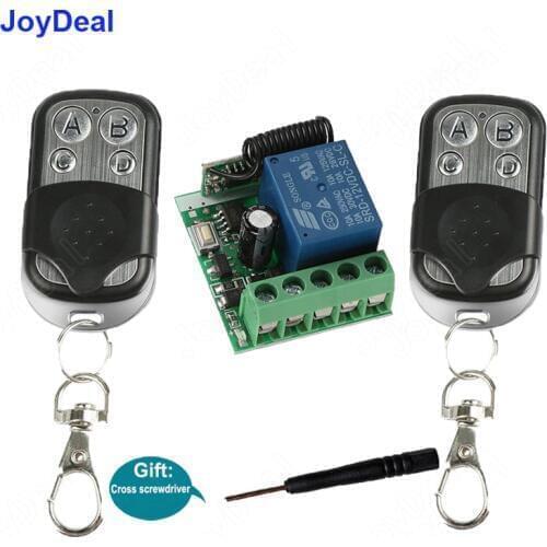 433Mhz Universal RF Wireless Remote Control Switch 1527 Learning Code Transmitter And Receiver Module For Electric Gate Door Key