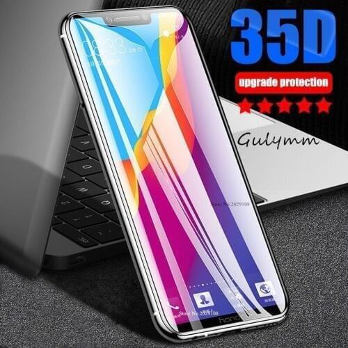 New 35D Protective Glass For Honor 10 20 10i 8X 8C 9X 8S A Lite Pro Tempered Glass Screen Protector On Huawei P20 P30 40 Safety
