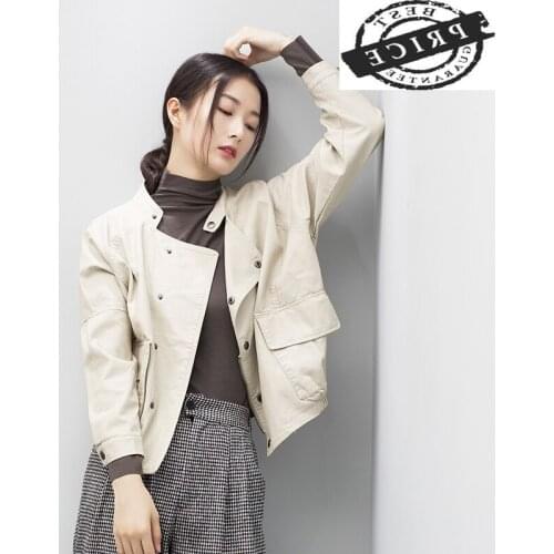 Size Ladies Plus Clothes Autumn PU Leather Jacket Women 2021 Casual Coat Spring Fashion Jackets Jaqueta Feminina LWLaa3