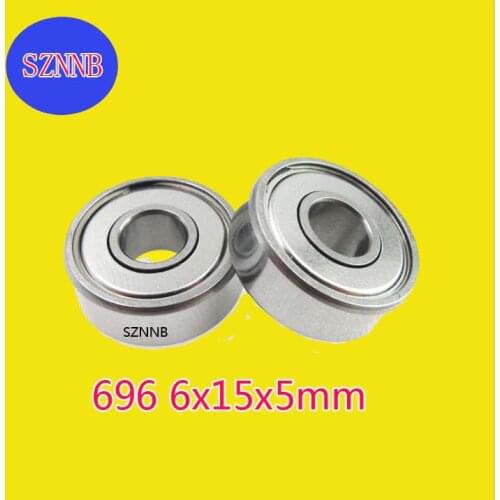 1pcs Miniature Ball Bearing Deep Groove Ball 696zz L-1560 6x15x5mm High Precision Noiseless Bearing Steel Abec-5 Miniature Bear