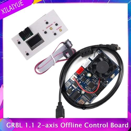 GRBL 1.1 2-axis Offline Control Board,GRBL USB Port CNC Engraving Machine Control Board for 2017,3020,4050,6550 2-axis Machine