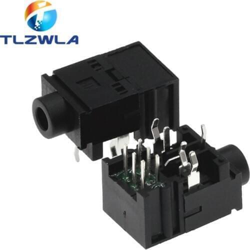 500PCS 3.5mm Female Audio Connector 11 Pin DIP Headphone Jack Socket PJ-317A