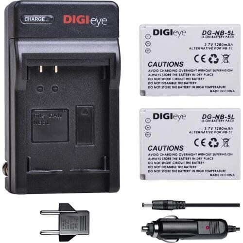 2X NB-5L NB5L Battery + Charger for Canon PowerShot S100 S110 SD790 SD850 SD870 SD880 IS SX200 IS SX210 IS SX220 IS SX230 HS