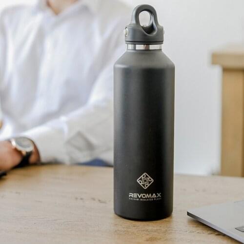 Revomax 950ml 32oz Double Wall Vacuum Insulated Stainless Steel Water Bottle Car Cup Thermos Big Volume Cold Beer Bottles