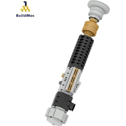 BuildMOC Star Plan Movie Obi-Wan Lightsaber Model Building Blocks Diy Toys Bricks Educational Christmas Gift For Children Kids