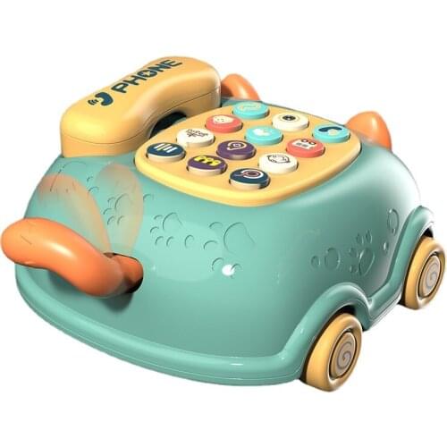 Childrens educational multifunctional early education Chinese-English bilingual telephone cat toy baby story machine fake phone