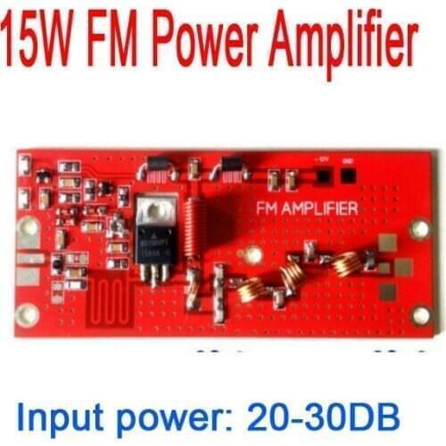 DYKB 15W RF Power Amplifier Fboard M 76 -108MHZ FM POWER amplifier module Campus Rural broadcast radio DC 12V