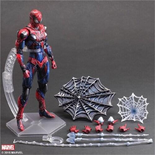 Hasbro Genuine Marvel PLAYARTS The Amazing Spider-Man Joints Movable Action Figure Model Toys