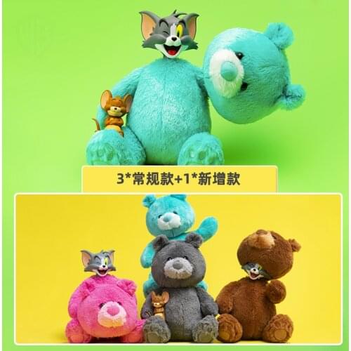 Blind Box Toys Cat In The Plush Bear Anime Action Figure Random Surprise PVC Mouse Model Gift Decoration Birthday 4Pcs/Set