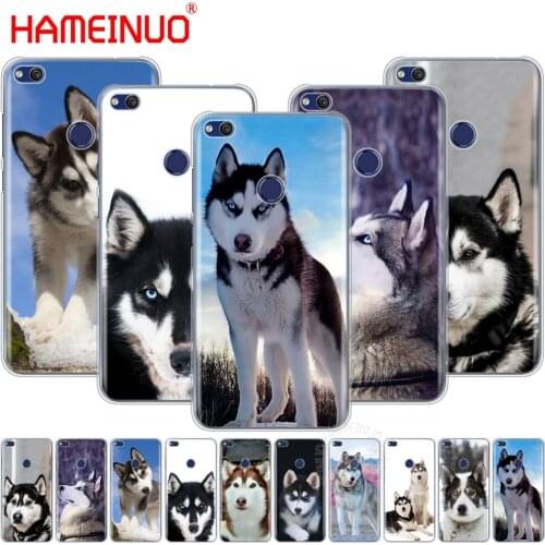 HAMEINUO husky puppy dog Cover phone Case for huawei Ascend P7 P8 P9 P10 P20 lite plus G8 G7 2017 mate 8