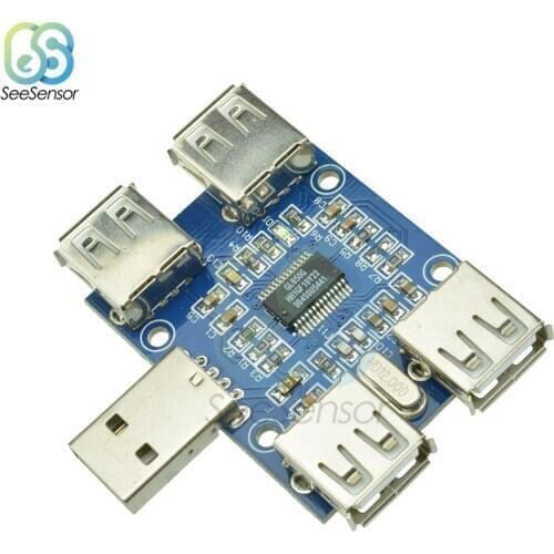 DC 5V USB HUB Controller USB2.0 Hub Concentrator 4-Female USB Expansion Board Module