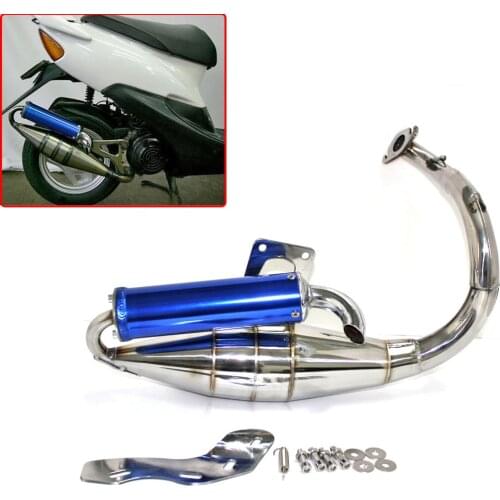 New stainless steel modification Exhaust System Muffler Pipe For Honda DIO DIO50 AF18 AF24 AF27 AF28 AF30 Motorcycle Motor bike
