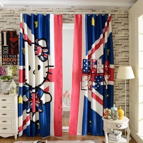 New 2016 Factory Hot Selling The Sitting room Children Bedroom Cartoon 3D Digital Printing Blackout Shade Windows Curtains