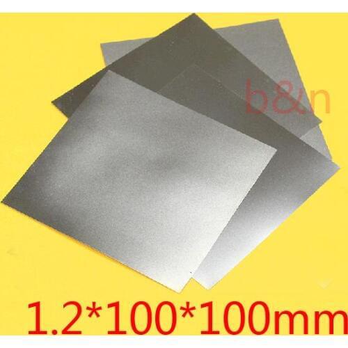 New 1.2mm*100*100 1.2mm thickness titanium Ti plate dynamic sheet TA2 GR2 ti-alloy plate pure tisheets Ti chip board panel