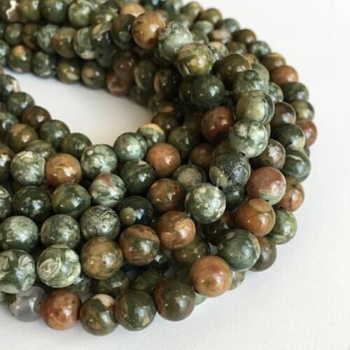 Wholesale 100% Natural Rhyolite Stone beads,Natural Stone Loose beads Supplies 6mm 8mm 10mm 12mm 1strand