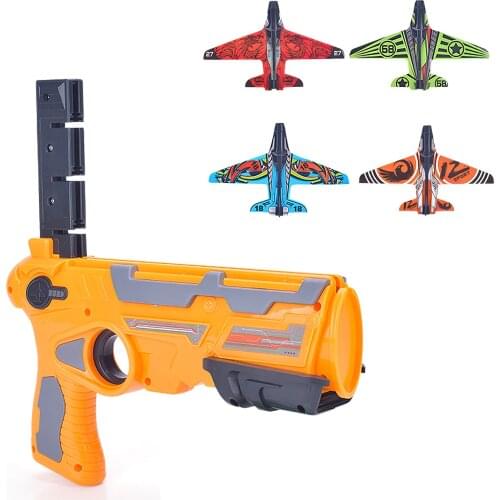 Wonderlife Plane Ejection Pistol Glider Launcher Outdoors Bubble Catapult Toy Catapult Aeroplane Performance Long Gliding Toy