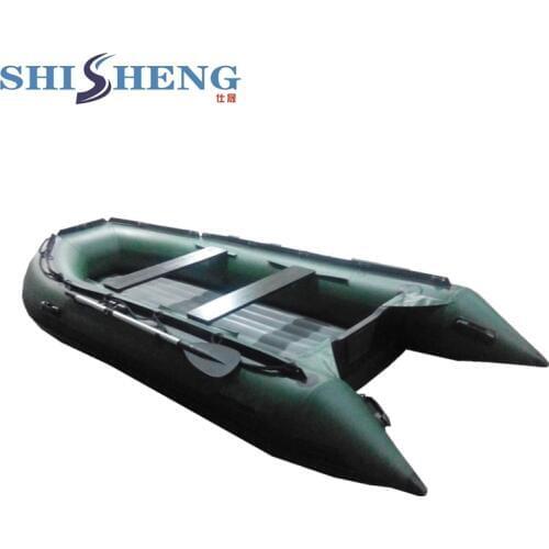 New arrival PVC tube and air deck floor inflatable fishing boat for sale