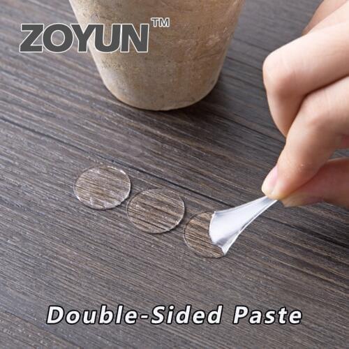 ZOYUN 70Pcs silicone Double-sided flex Scotch sticky tape Adhesive Round Glue Seamless No Trace Waterproof double face adhesif