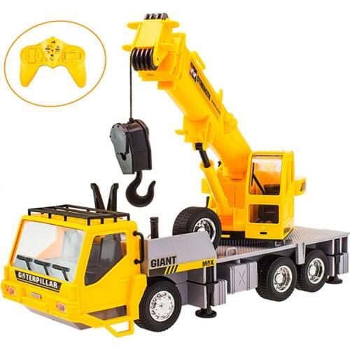 RC Truck Crane 1:26 Radio Control Construction Vehicle Electric Engineering Heavy Duty Model Toys Hobby For Kids Boys Gift