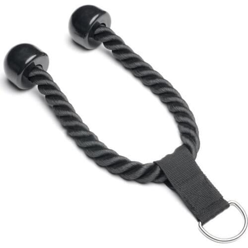 Heavy Duty Tricep Rope Abdominal Crunches Cable Pull Down Laterals Biceps Muscle Training Fitness Body Building Gym Pull Rope