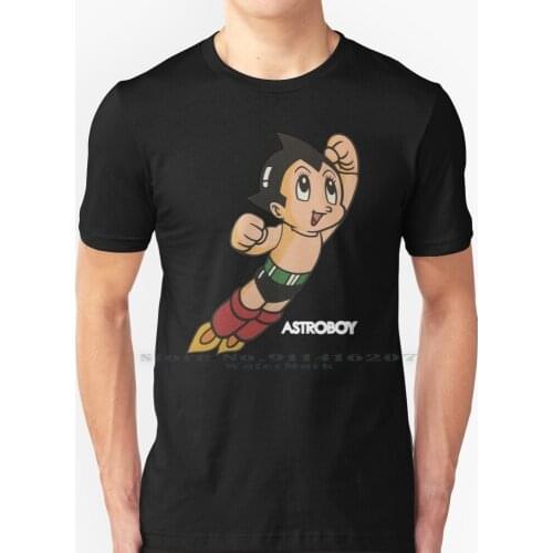 Vintage Astroboy Anime Robot Show Astro Boy Space Art Childhood Cartoon Manga T Shirt 100% Pure Cotton Anime Japan Japanese