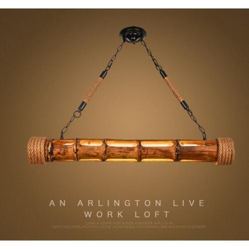 Vintage Rope Pendant Lights Loft Creative Industrial Lamp E27 Edison Bulb American Style For restaurant/bar home decoration