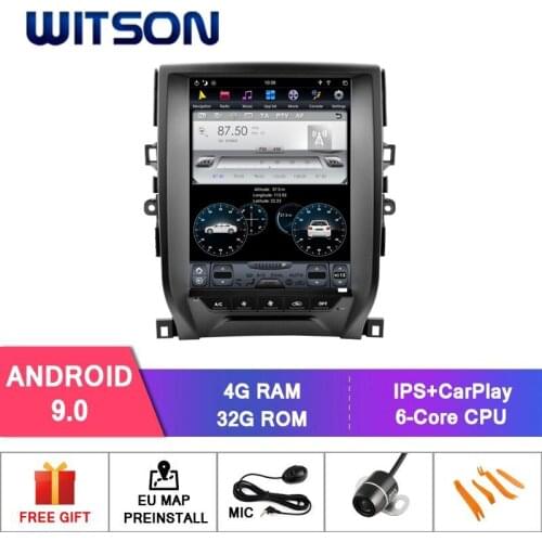 WITSON Android 9.0 TESLA STYLE For TOYOTA REIZ 2011-2016 4GB 32GB GPS NAVIGATION AUTO STEREO VERTICAL SCREEN