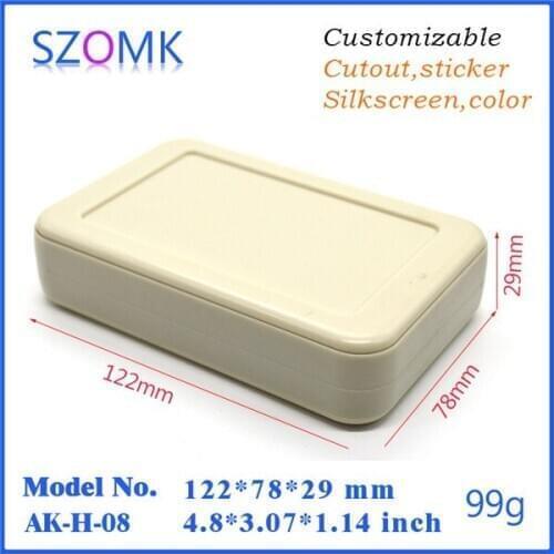 1 pcs) abs plastic enclosure junction box electronics case plastic project box abs enclosures for electronics 122*78*29mm