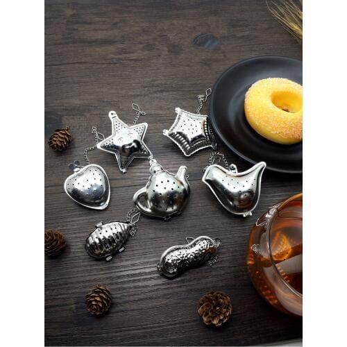 1PC Stainless Steel Sphere Locking Spice Tea Ball Strainer Mesh Infuser tea strainer Filter Infusor Mesh Herbal Ball PD 002