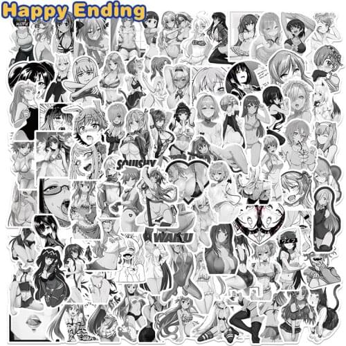 10/30/50PCS Anime Hentai Sexy Pinup Bunny Girl Waifu Decal Stickers For Luggage Laptop Fridge Guitar Skateboard Knapsack Skate