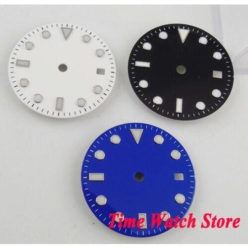 28.5mm no logo super luminous date window Watch Dial fit ETA 2824 2836 MIYOTA 8215 821A DG 2813 Automatic Movement D101