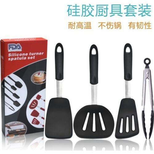 3/4/5/6 pcs Silicone Turner Set Kitchen Cooking Tools Spatula Fried Shovel Egg Fish Frying Pan Turners Scoop Cooking Utensils