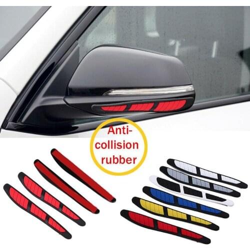 60% Dropshipping!! 4Pcs Car Door Edges Rearview Mirror Guard Strip Protector Anti-collision Sticker