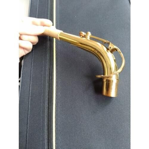 Alto Saxophone Bend Neck Alto Gold Brass Material Saxophone Musical Instrument Accessory For Alto Free Shipping