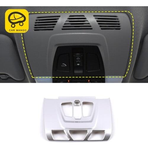 CARMANGO for BMW 1 Series F20 F21 2012-2018 Auto Car Styling Front Reading Light Frame Stickers Covers Trim Interior Accessories